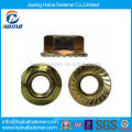 Grade 8 Carbon Steel Serrated Hexagon Flange Nut